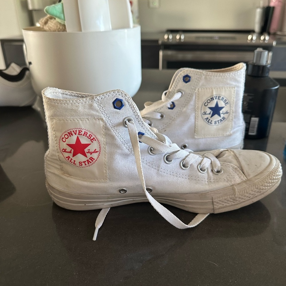 High Top White Converse